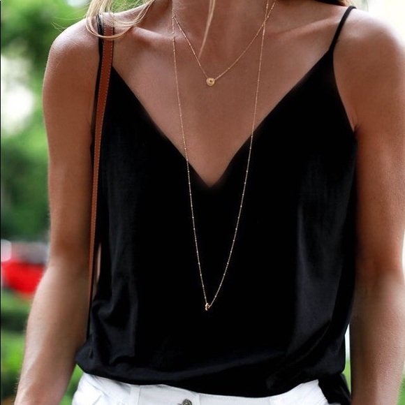 WILA Tops - SHELLY✖️ flowy Black tank top x strappy back
